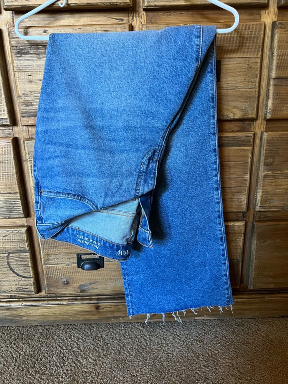 J. Crew Full Length Slim Wide Leg Jeans